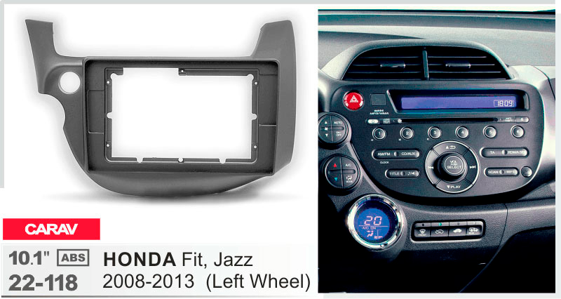 Переходная рамка Honda Fit, Jazz Carav 22-118