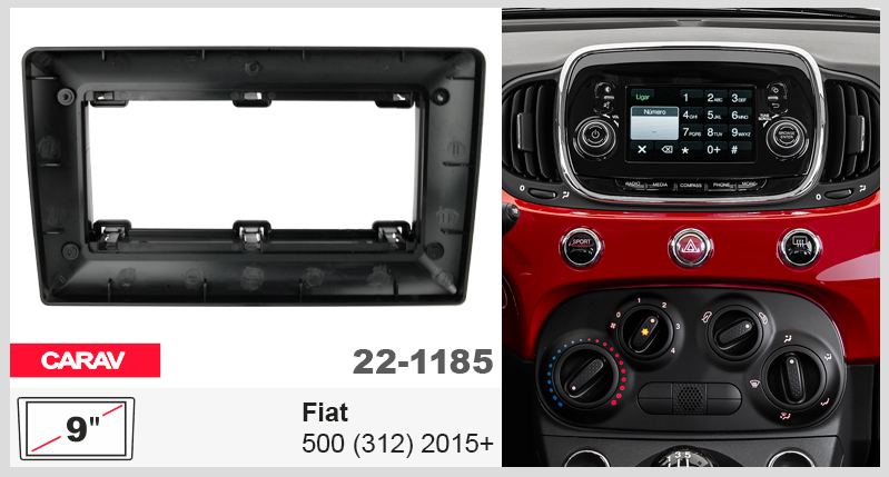 Перехідна рамка Fiat 500 (312) Carav 22-1185