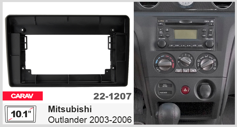 Переходная рамка Mitsubishi Outlander Carav 22-1207
