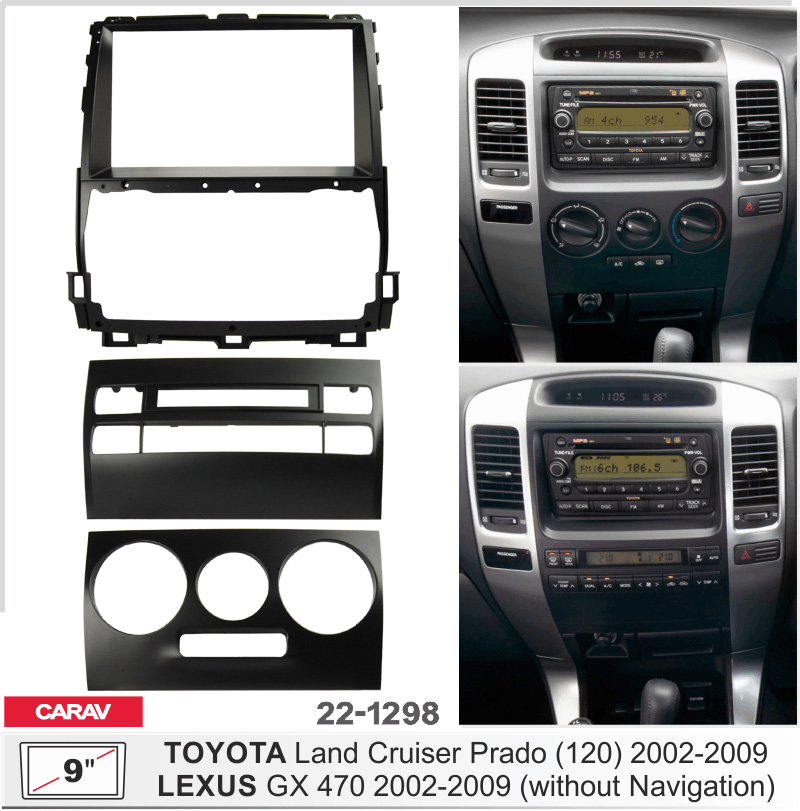 Перехідна рамка Toyota Land Cruiser Prado, Lexus GX Carav 22-1298