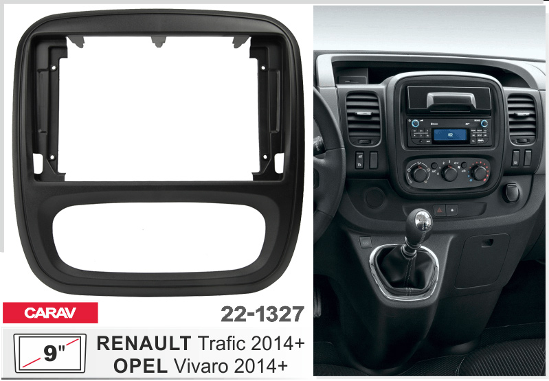 Переходная рамка Opel Vivaro, Renault Trafic, Nissan NV300 Carav 22-1327