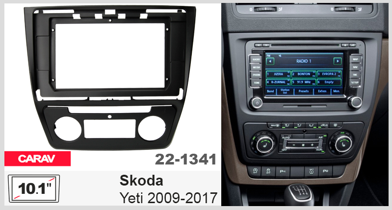 Перехідна рамка Skoda Yeti Carav 22-1341