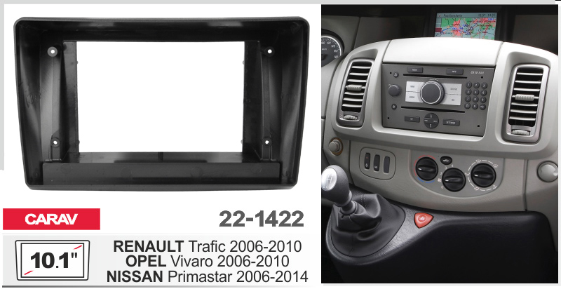 Перехідна рамка Renault Trafic, Opel Vivaro, Nissan Primastar Carav 22-1422