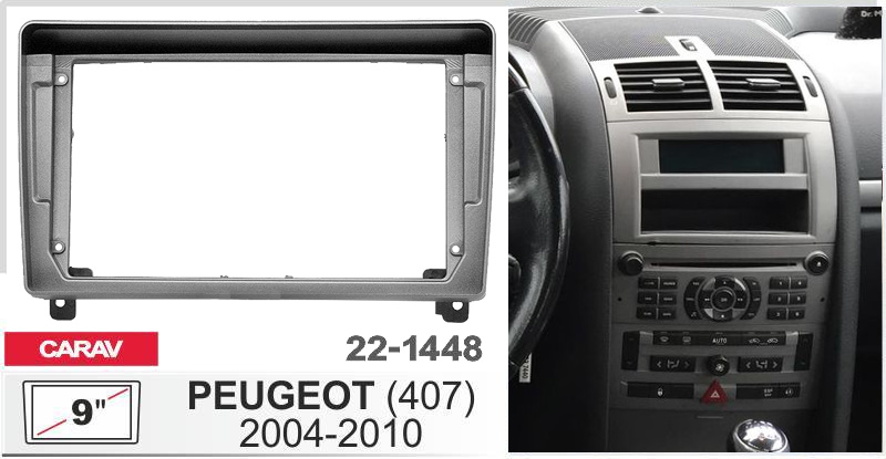 Перехідна рамка Peugeot 407 Carav 22-1448