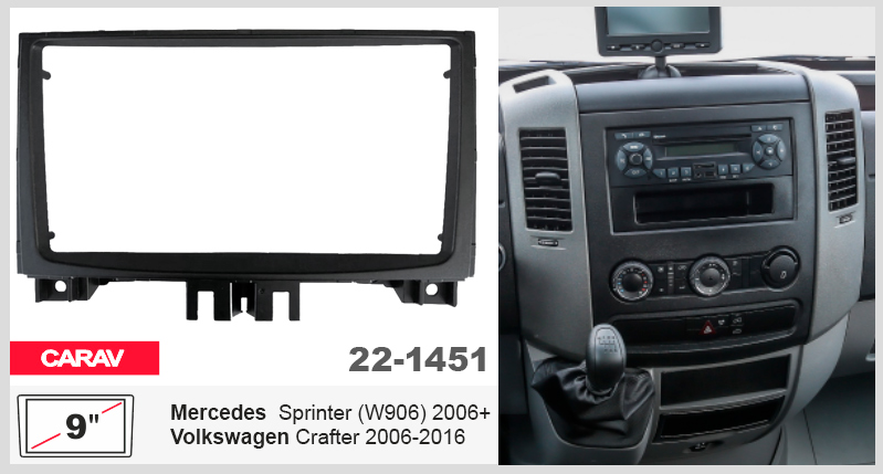 Перехідна рамка Mercedes Sprinter, Volkswagen Crafter Carav 22-1451