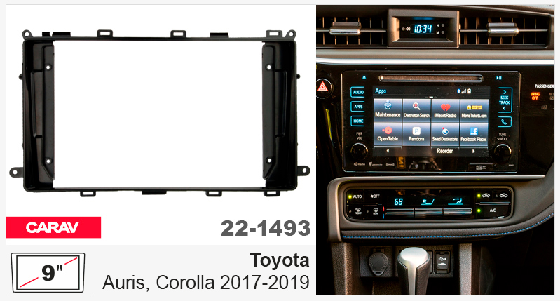 Перехідна рамка Toyota Auris, Corolla Carav 22-1493