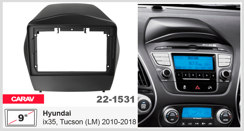 Перехідна рамка Hyundai ix35, Tucson Carav 22-1531
