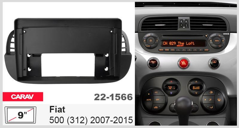 Перехідна рамка Fiat 500 Carav 22-1566
