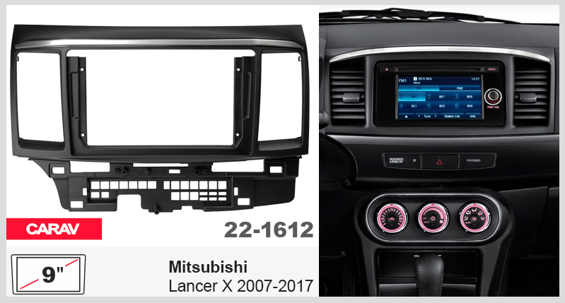 Переходная рамка Mitsubishi Lancer X Carav 22-1612