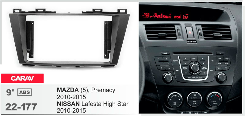 Перехідна рамка Mazda 5 (Premacy) Carav 22-177
