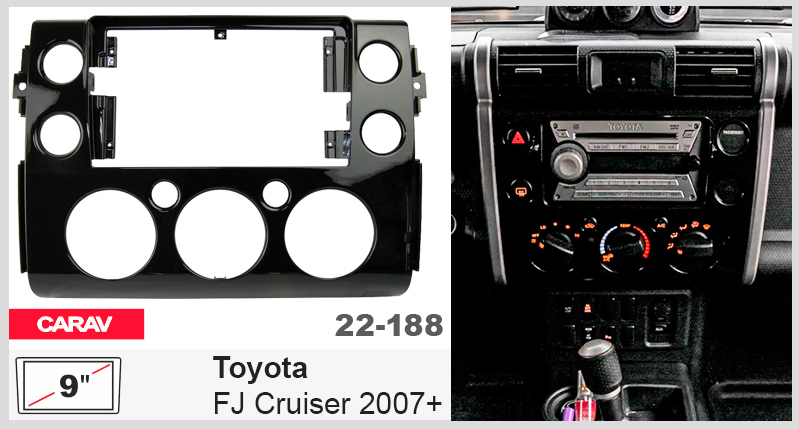 Перехідна рамка Toyota FJ Cruiser Carav 22-188