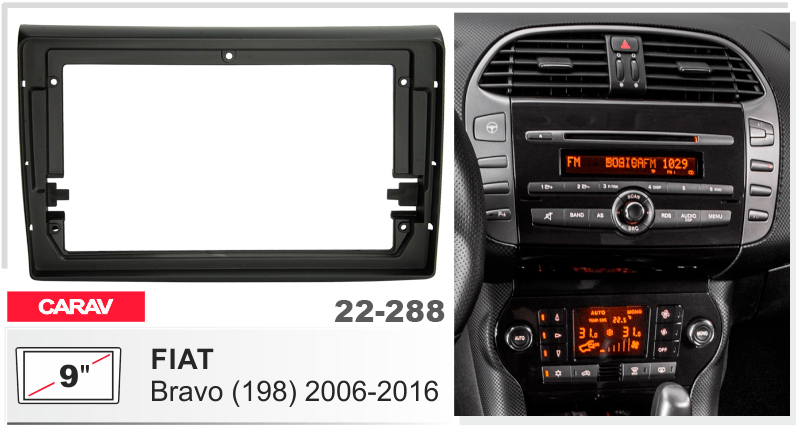 Перехідна рамка Fiat Bravo Carav 22-288
