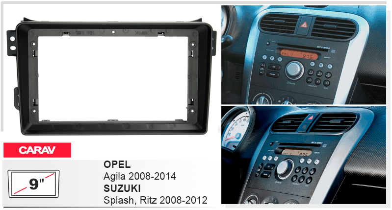 Перехідна рамка Opel Agila, Suzuki Splash Carav 22-370