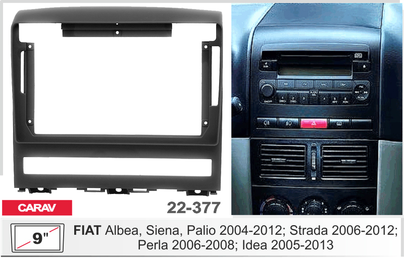 Перехідна рамка Fiat Albea, Siena, Palio, Idea Carav 22-377
