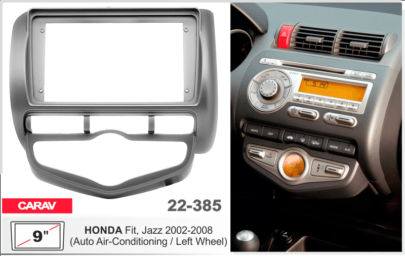 Переходная рамка Honda Fit, Jazz Carav 22-385