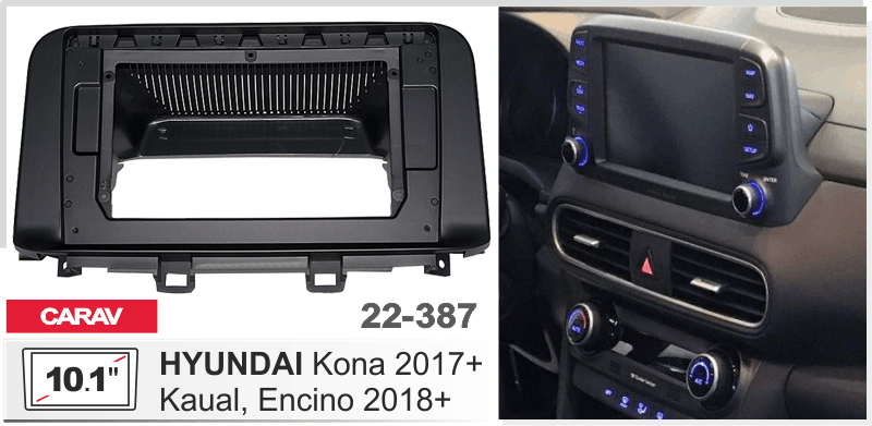 Перехідна рамка Hyundai Kona, Encino Carav 22-387