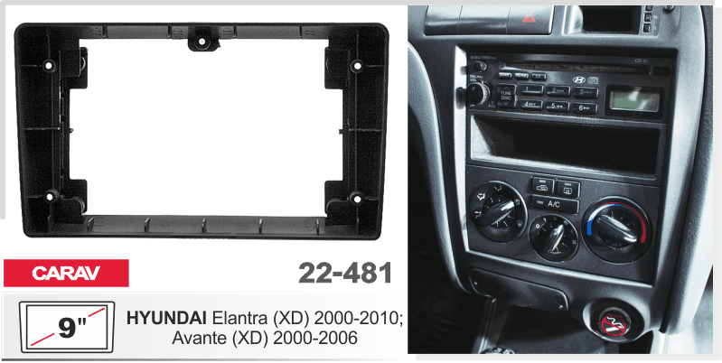 Перехідна рамка Hyundai Elantra, Avante Carav 22-481