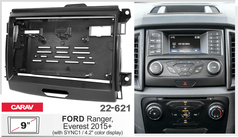 Переходная рамка Ford Ranger, Everest Carav 22-621