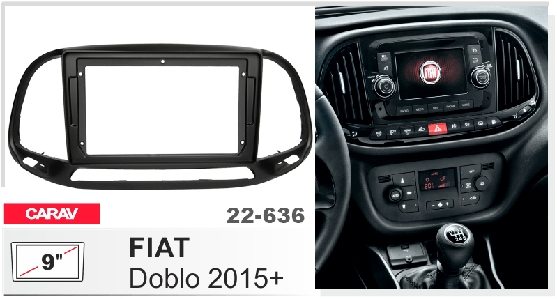 Перехідна рамка Fiat Doblo Carav 22-636