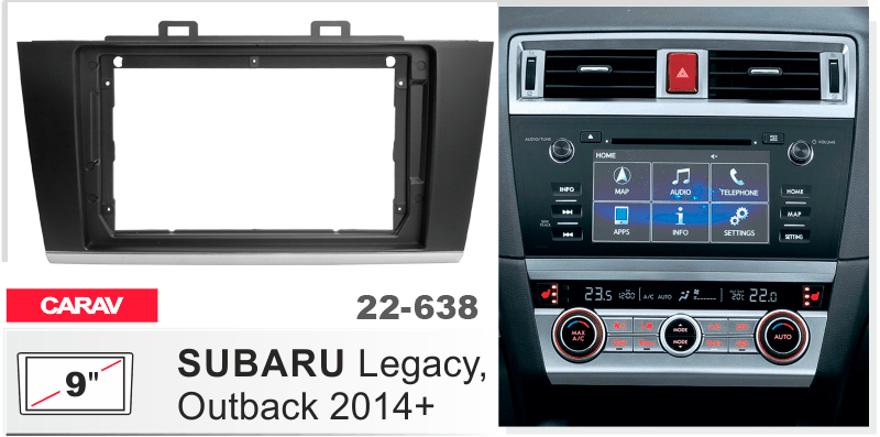 Перехідна рамка Subaru Legacy, Outback Carav 22-638