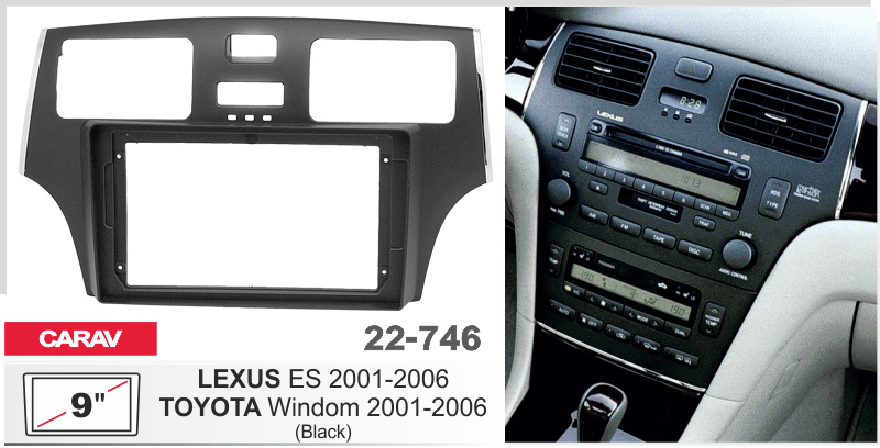 Перехідна рамка Lexus ES Carav 22-746