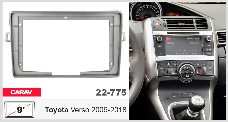 Перехідна рамка Toyota Verso Carav 22-775
