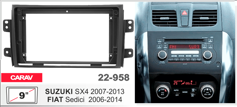 Перехідна рамка Suzuki SX4, Fiat Sedici Carav 22-958