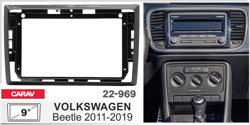 Перехідна рамка Volkswagen Beetle Carav 22-969