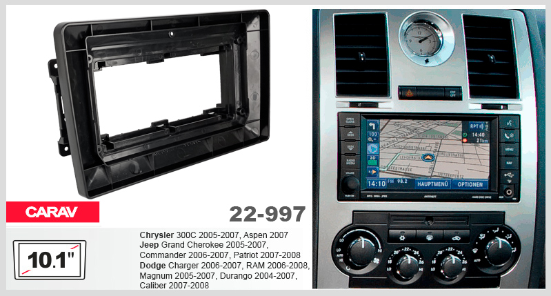Перехідна рамка Chrysler, Dodge, Jeep Carav 22-997