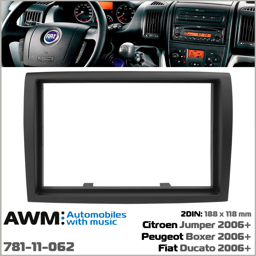 Перехідна рамка Citroen Jumper, Peugeot Boxer, Fiat Ducato AWM 781-11-062