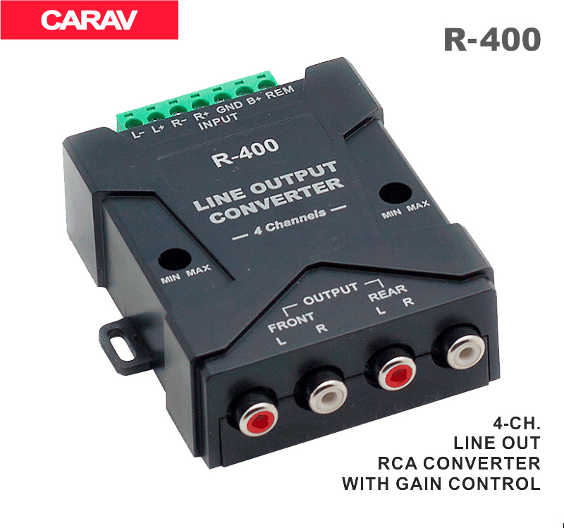 Преобразователь уровня сигнала 4-х канальный Carav R-400