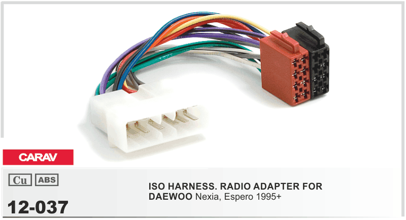 Перехідник ISO Daewoo Nexia Carav 12-037