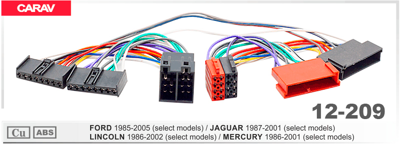 Перехідник для магнітол Ford, Jaguar, Nissan, Mazda Carav 12-209