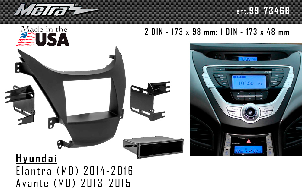 Перехідна рамка Hyundai Elantra Metra 99-7346B