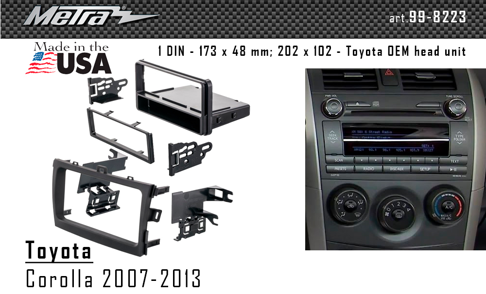 Перехідна рамка Toyota Corolla Metra 99-8223