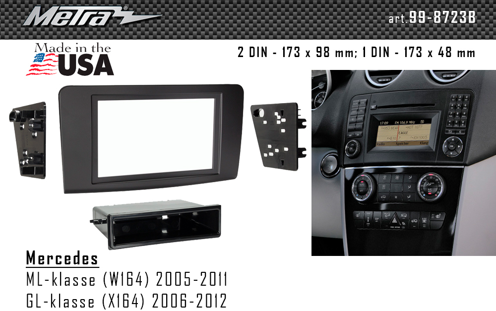 Переходная рамка Mercedes ML-klasse, GL-klasse Metra 99-8723B