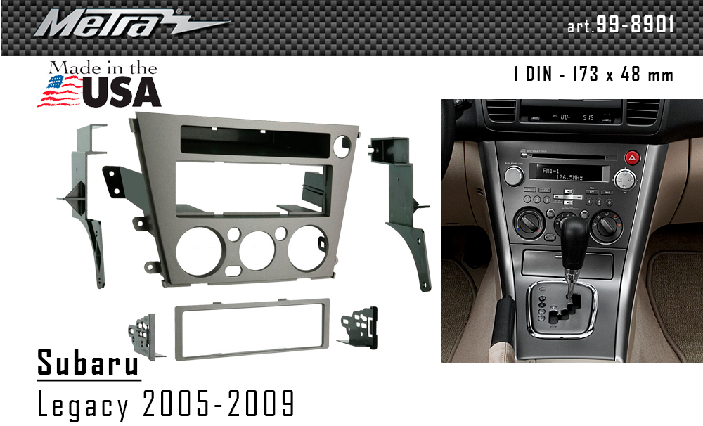 Переходная рамка Subaru Legacy Metra 99-8901