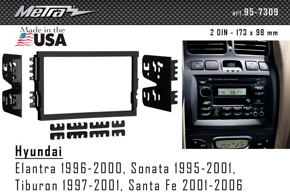 Перехідна рамка Hyundai Santa Fe, Sonata Metra 95-7309