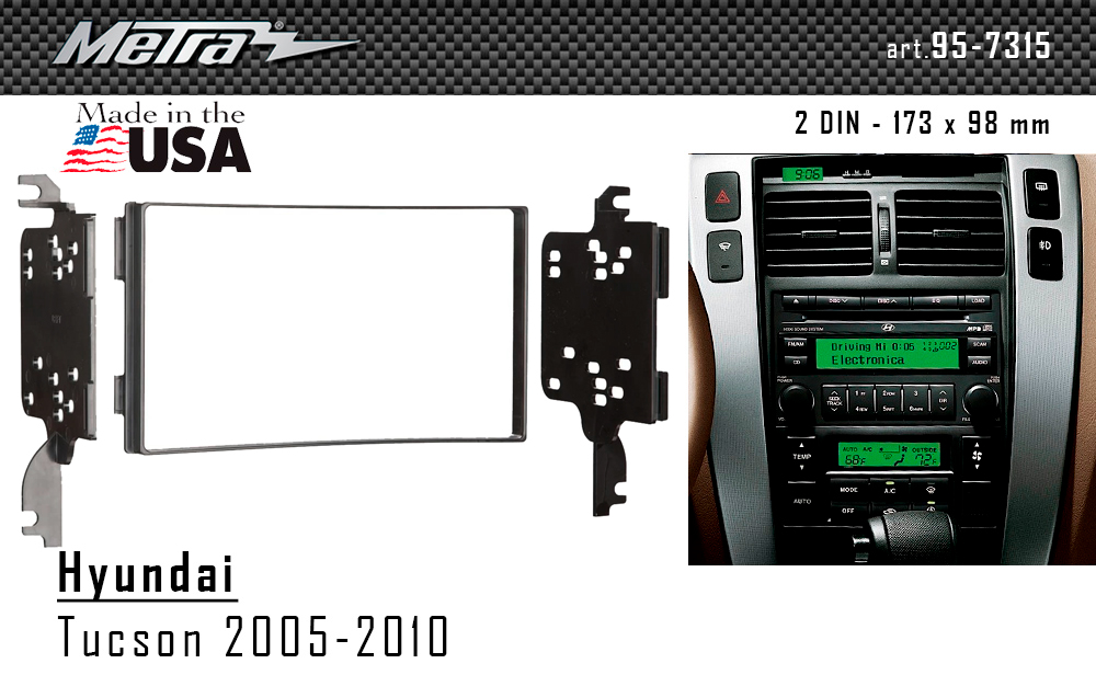 Перехідна рамка Hyundai Tucson Metra 95-7315