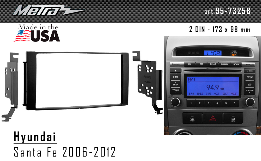 Перехідна рамка Hyundai Santa Fe Metra 95-7325B