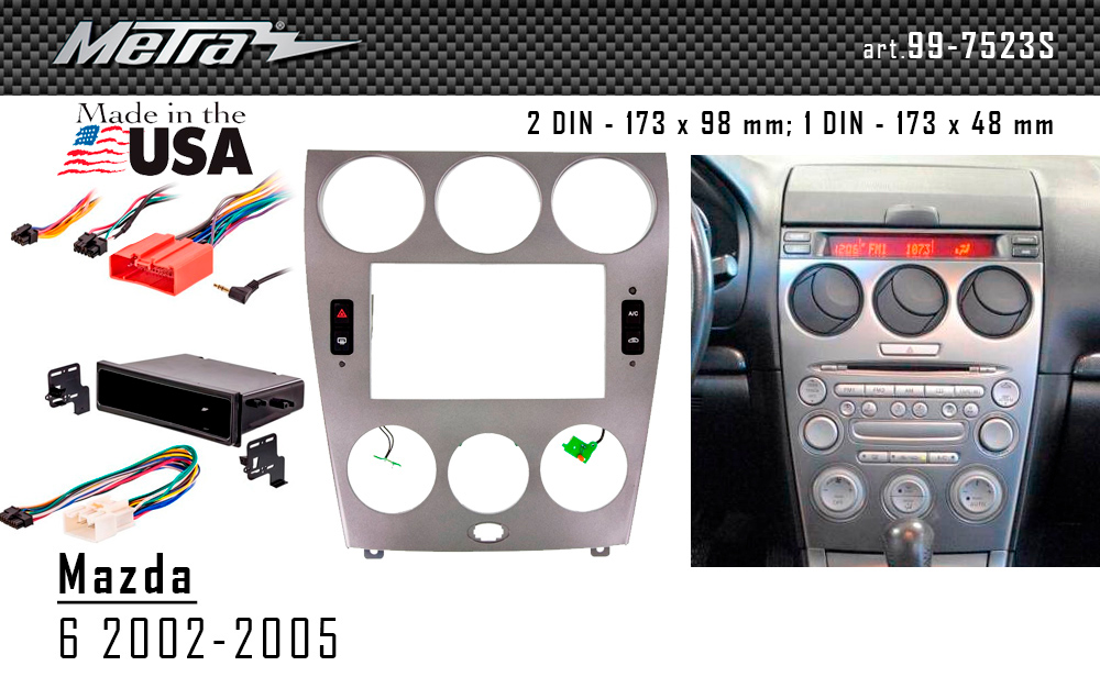 Перехідна рамка Mazda 6 Metra 99-7523S