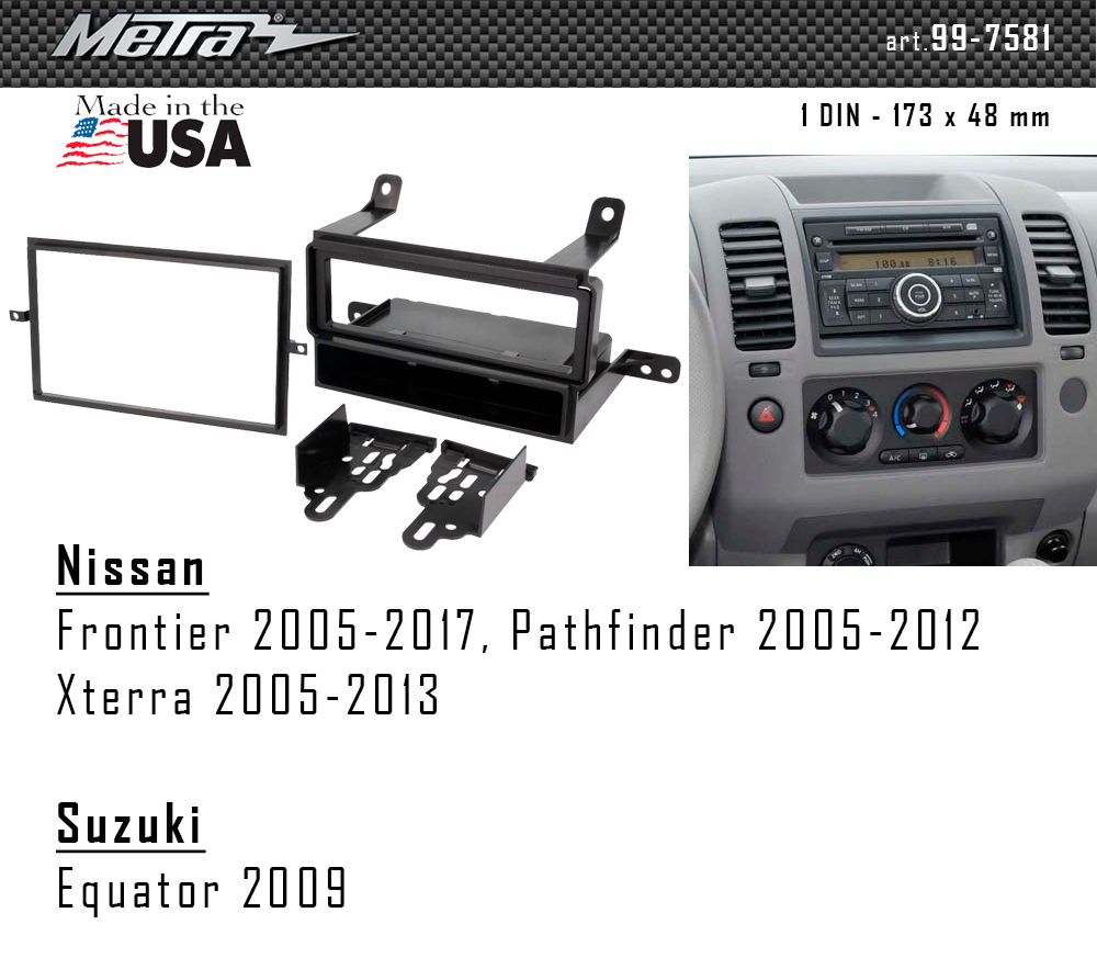 Переходная рамка Nissan Navara, Frontier, Pathfinder, Xterra Metra 99-7581