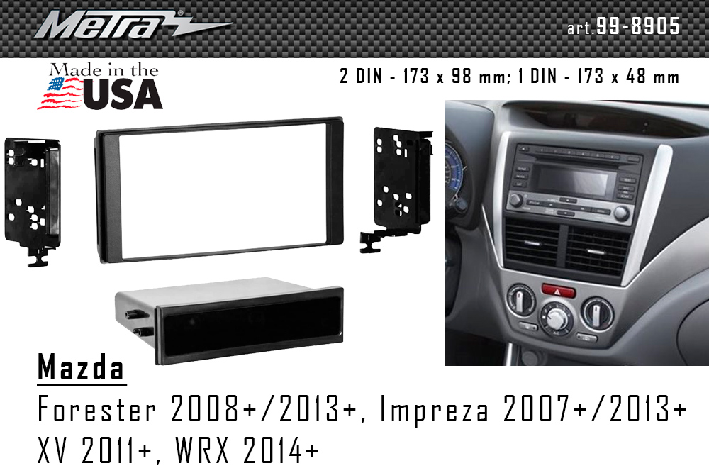 Перехідна рамка Subaru Forester, Impreza, XV, WRX Metra 99-8905B