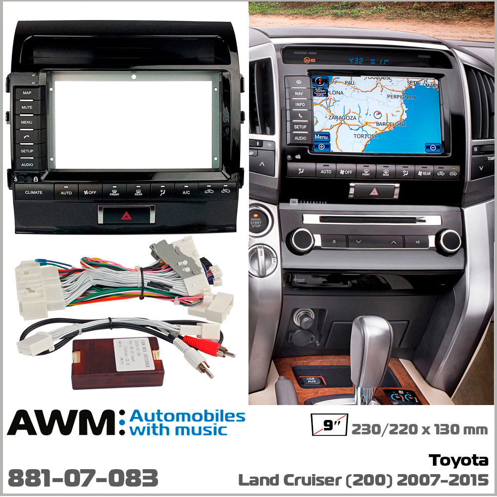 Переходная рамка Toyota Land Cruiser 200 AWM 881-07-083