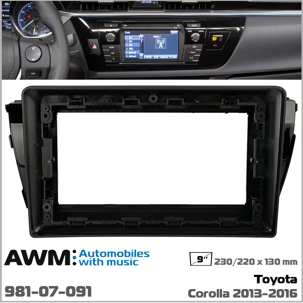 Перехідна рамка Toyota Corolla AWM 981-07-091