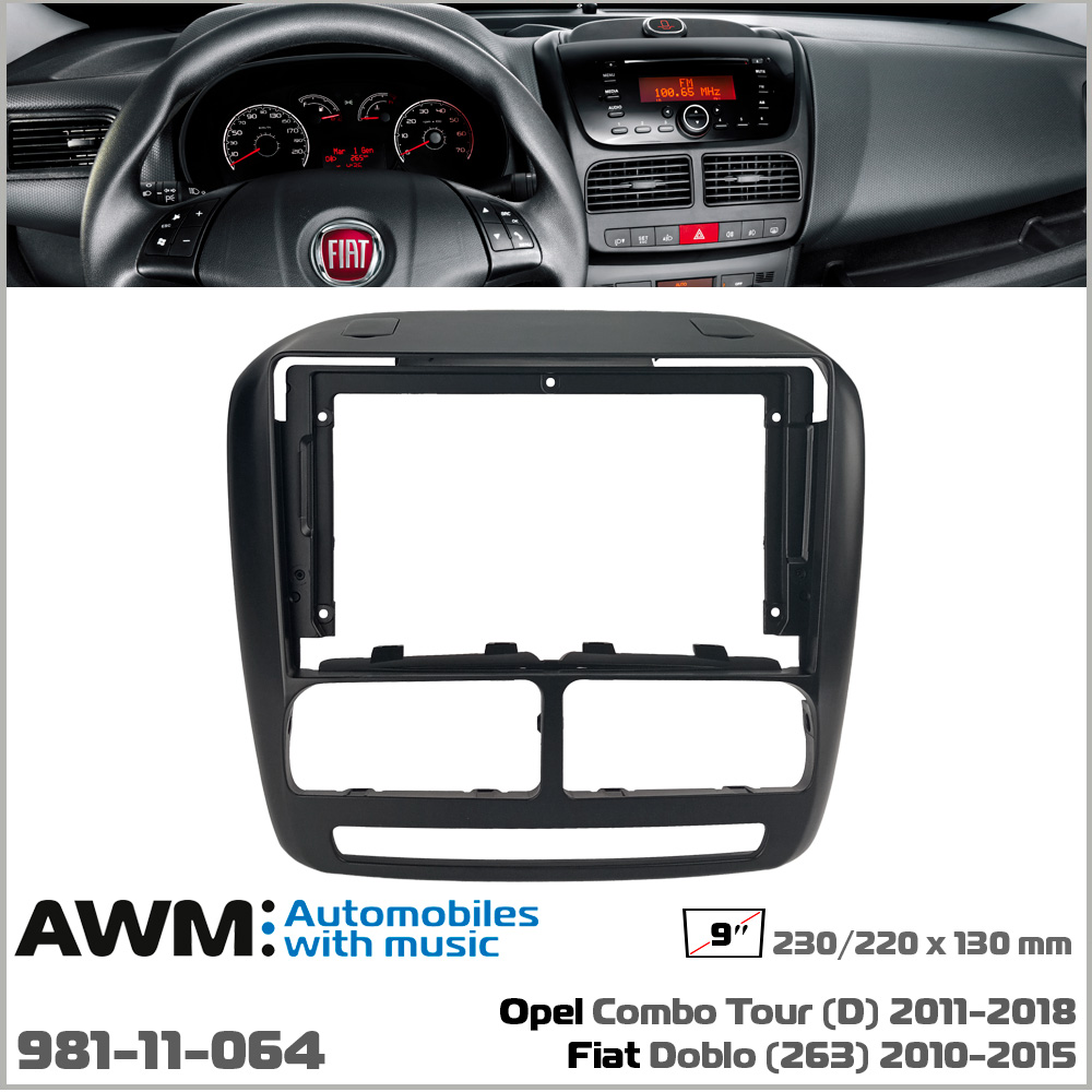 Перехідна рамка Opel Combo, Fiat Doblo AWM 981-11-064