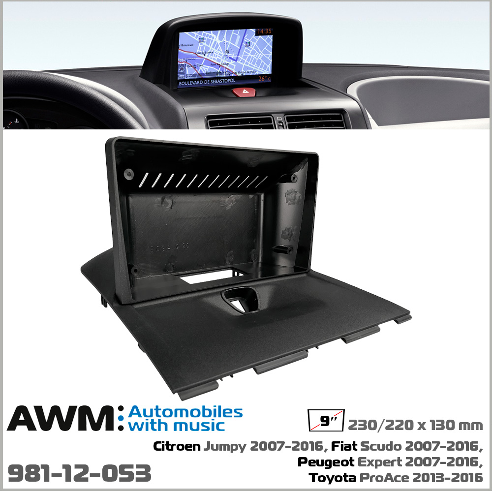 Перехідна рамка Citroen Jumpy, Fiat Scudo, Peugeot Expert, Toyota ProAce AWM 981-12-053