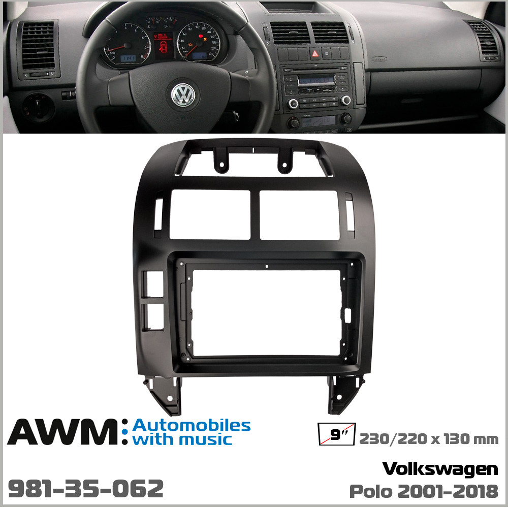 Перехідна рамка для автомобіля Volkswagen Polo AWM 981-35-062