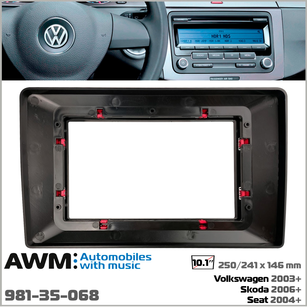 Перехідна рамка Volkswagen, Skoda, Seat AWM 981-35-068
