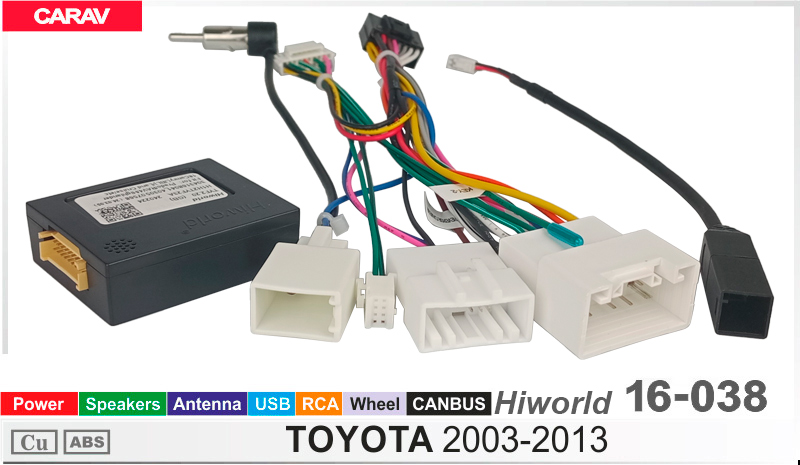 Переходник для магнитол 9", 10.1" Toyota Carav 16-038